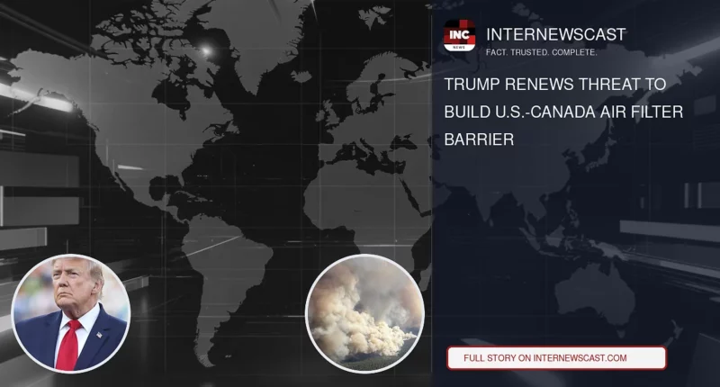 Trump Renews Threat to Build U.S.-Canada Air Filter Barrier - Internewscast Journal