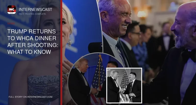 Trump Returns to WHCA Dinner After Shooting: What to Know - Internewscast Journal