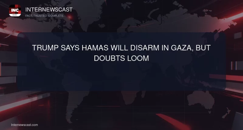 Trump Says Hamas Will Disarm in Gaza, but Doubts Loom - Internewscast Journal