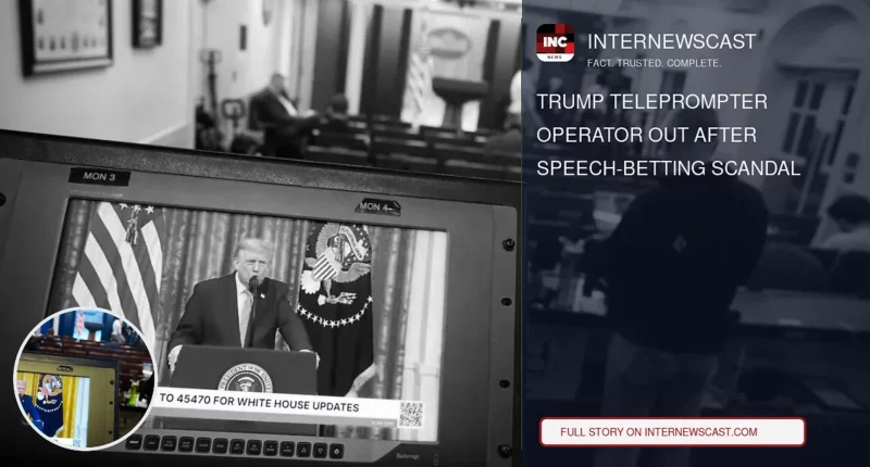 Trump Teleprompter Operator Out After Speech-Betting Scandal - Internewscast Journal