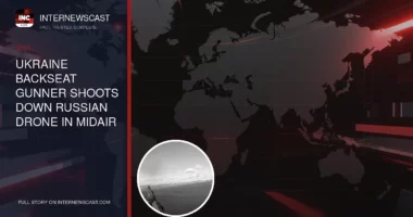 Ukraine Backseat Gunner Shoots Down Russian Drone in Midair - Internewscast Journal