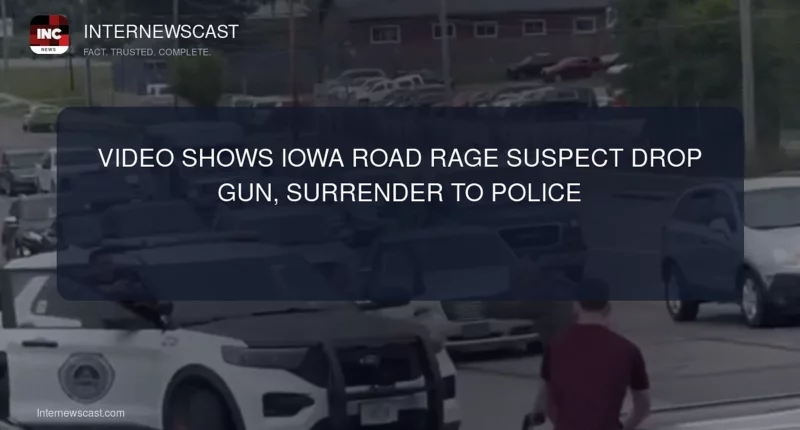 Video Shows Iowa Road Rage Suspect Drop Gun, Surrender to Police - Internewscast Journal