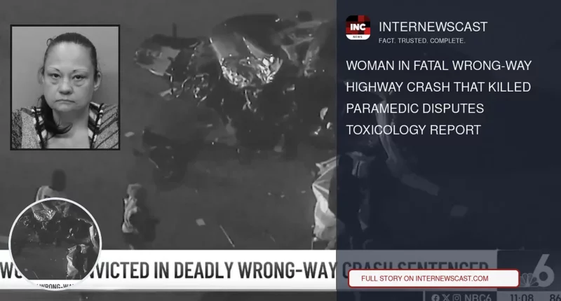 Woman in Fatal Wrong-Way Highway Crash That Killed Paramedic Disputes Toxicology Report - Internewscast Journal