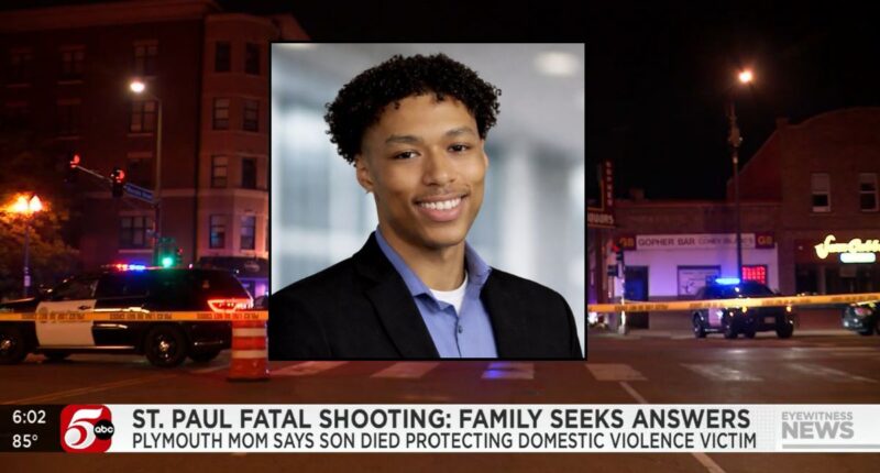 Man shot while protecting woman