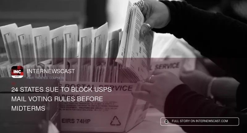 24 States Sue to Block USPS Mail Voting Rules Before Midterms - Internewscast Journal