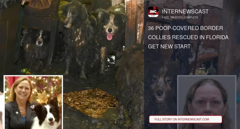 36 Poop-Covered Border Collies Rescued in Florida Get New Start - Internewscast Journal