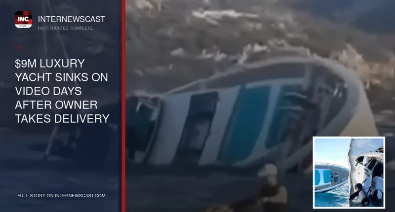 $9M Luxury Yacht Sinks on Video Days After Owner Takes Delivery - Internewscast Journal
