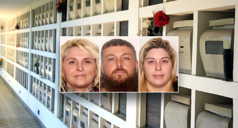 Alleged tomb-raiding trio arrested in cross-country cemetery spree 'to steal from the dead,' police say