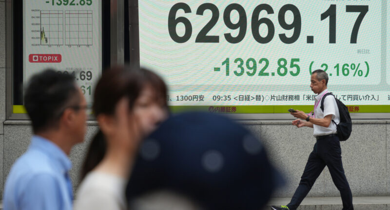 Dollar to yen: US dollar weakens sharply against the Japanese yen after officials intervene in markets
