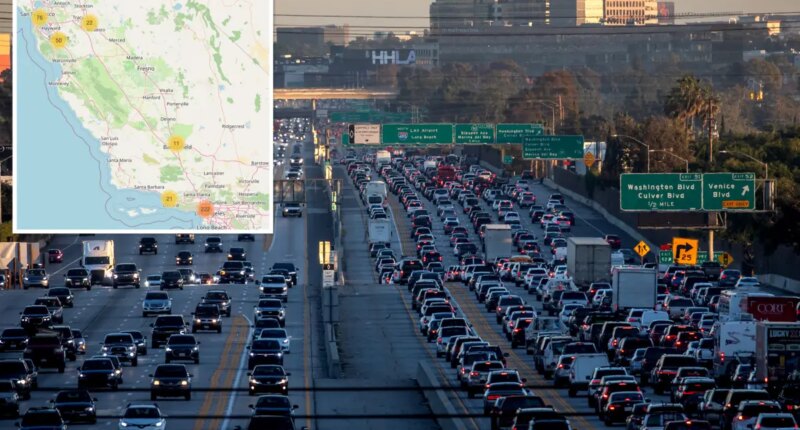 Map shows where all the speed traps are hidden across California