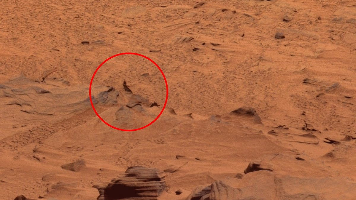 NASA Mars photo captures mysterious 'walking man' on the Red Planet