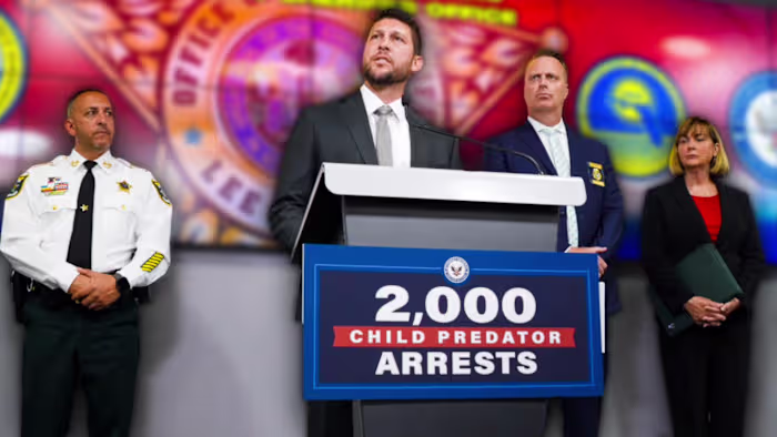 Florida AG Announces More Than 2,000 Child Predator Arrests Since Last Year