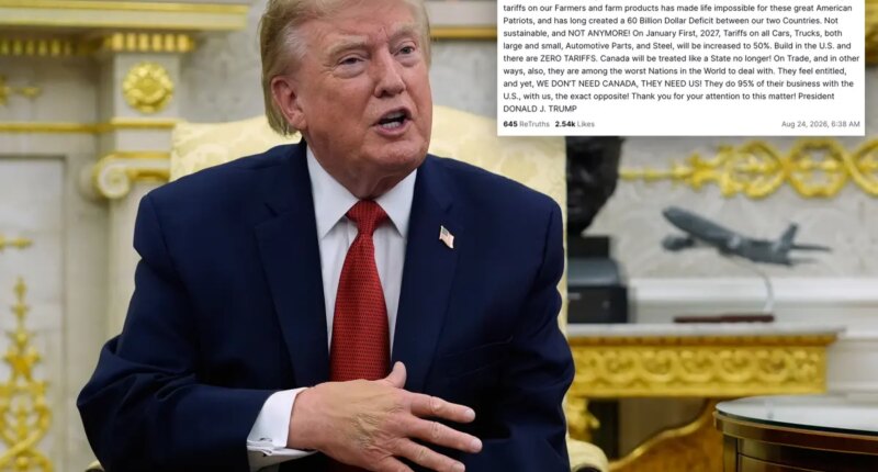 Trump revs up tariffs on Canada to 50% on autos and steel — says ally no longer worthy of 51st state status