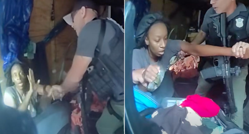 Two missing children rescued from trailer as police arrest babysitter on kidnapping charges