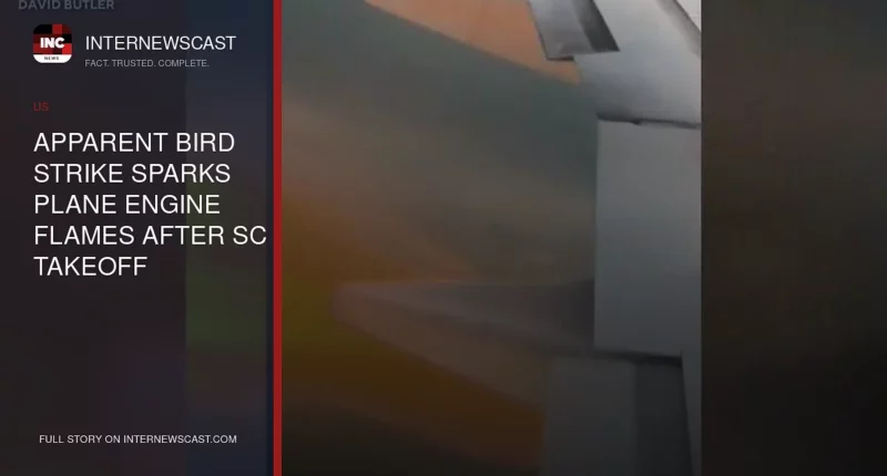 Apparent Bird Strike Sparks Plane Engine Flames After SC Takeoff - Internewscast Journal