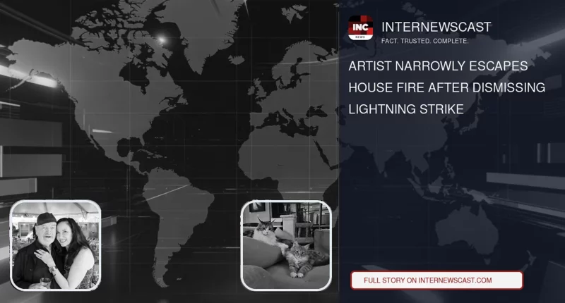 Artist Narrowly Escapes House Fire After Dismissing Lightning Strike - Internewscast Journal