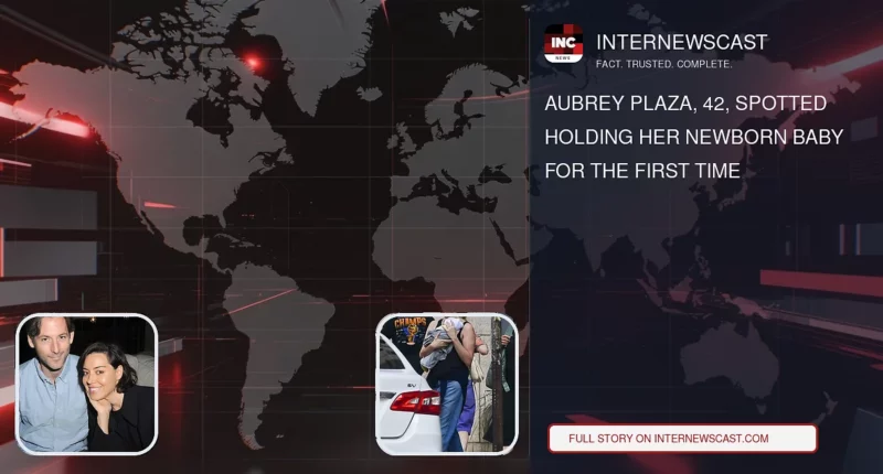 Aubrey Plaza, 42, Spotted Holding Her Newborn Baby for the First Time - Internewscast Journal