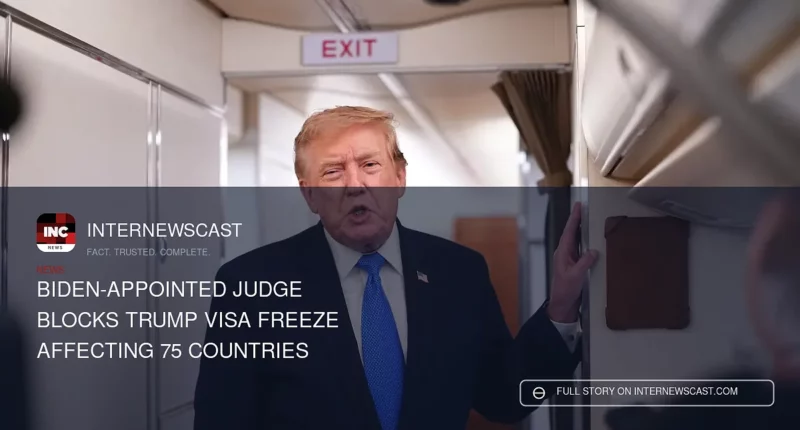 Biden-Appointed Judge Blocks Trump Visa Freeze Affecting 75 Countries - Internewscast Journal