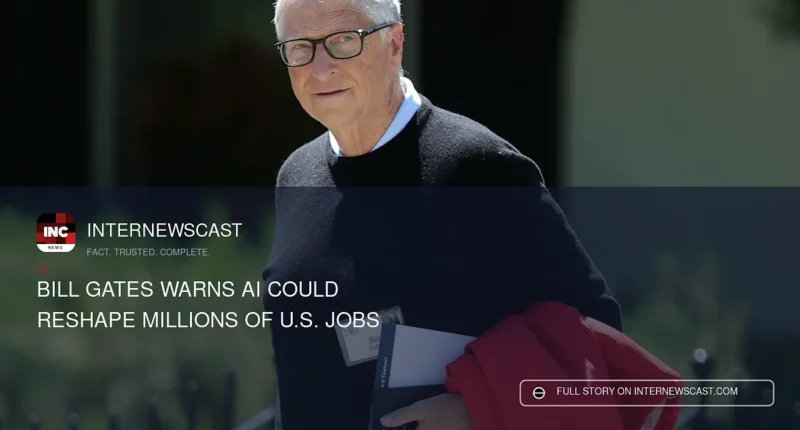 Bill Gates Warns AI Could Reshape Millions of U.S. Jobs - Internewscast Journal