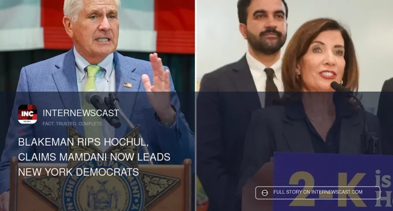 Blakeman Rips Hochul, Claims Mamdani Now Leads New York Democrats - Internewscast Journal