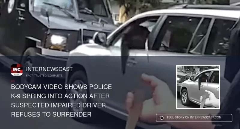 Bodycam Video Shows Police K-9 Spring Into Action After Suspected Impaired Driver Refuses to Surrender - Internewscast Journal