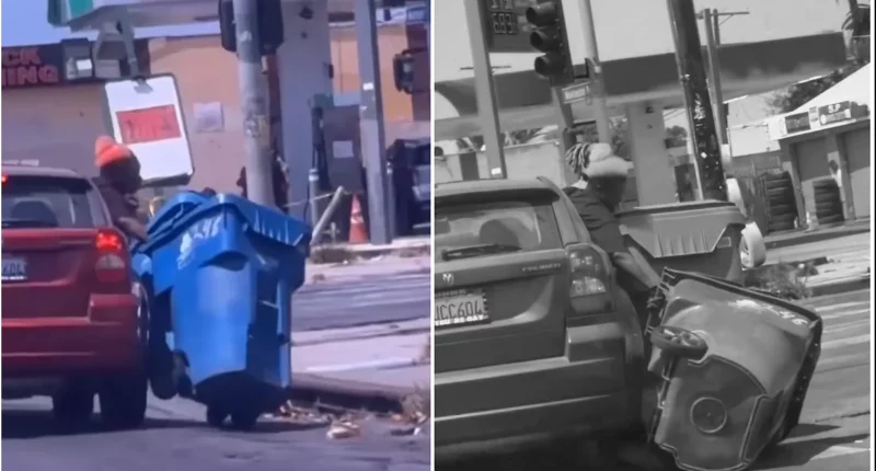 Brazen LA Trash Can Bandits Drag Huge Bins From Moving Car - Internewscast Journal