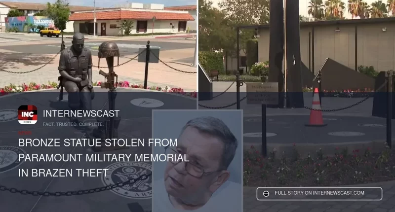 Bronze Statue Stolen From Paramount Military Memorial in Brazen Theft - Internewscast Journal