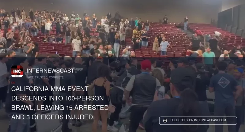 California MMA Event Descends Into 100-Person Brawl, Leaving 15 Arrested and 3 Officers Injured - Internewscast Journal