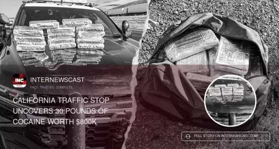 California Traffic Stop Uncovers 30 Pounds of Cocaine Worth $800K - Internewscast Journal