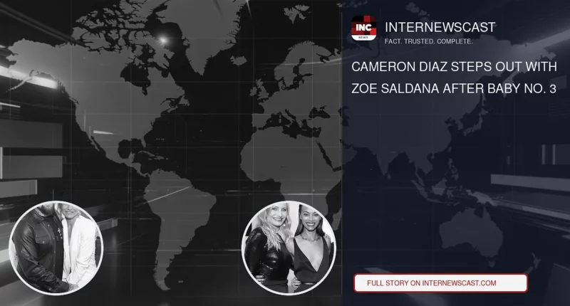 Cameron Diaz Steps Out With Zoe Saldana After Baby No. 3 - Internewscast Journal