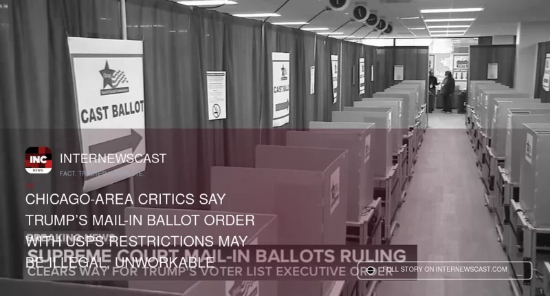 Chicago-Area Critics Say Trump’s Mail-In Ballot Order With USPS Restrictions May Be Illegal, Unworkable - Internewscast Journal