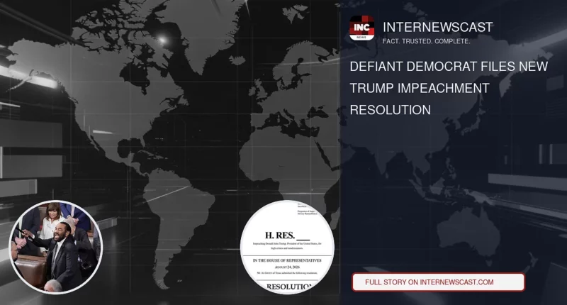 Defiant Democrat Files New Trump Impeachment Resolution - Internewscast Journal