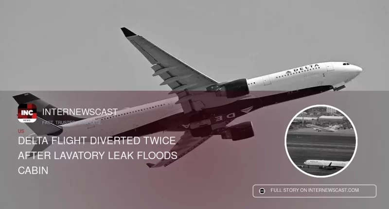 Delta Flight Diverted Twice After Lavatory Leak Floods Cabin - Internewscast Journal