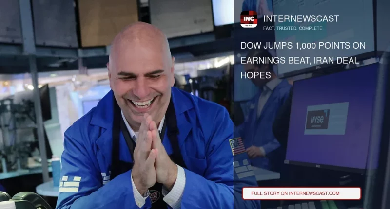 Dow Jumps 1,000 Points on Earnings Beat, Iran Deal Hopes - Internewscast Journal