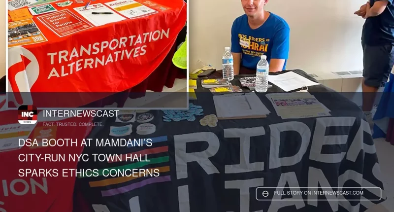 DSA Booth at Mamdani’s City-Run NYC Town Hall Sparks Ethics Concerns - Internewscast Journal