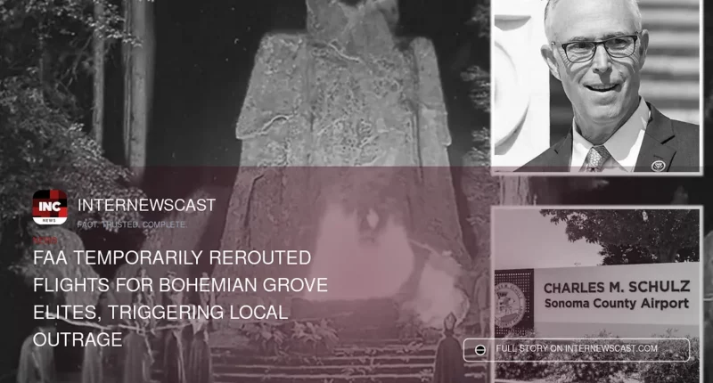FAA Temporarily Rerouted Flights for Bohemian Grove Elites, Triggering Local Outrage - Internewscast Journal