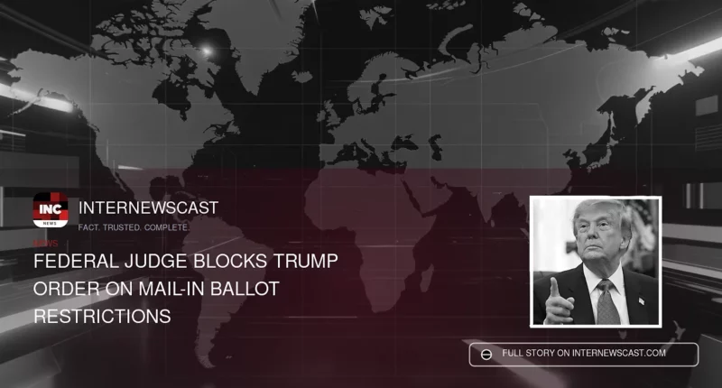 Federal Judge Blocks Trump Order on Mail-In Ballot Restrictions - Internewscast Journal