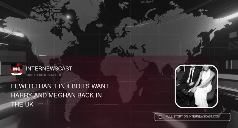 Fewer Than 1 in 4 Brits Want Harry and Meghan Back in the UK - Internewscast Journal
