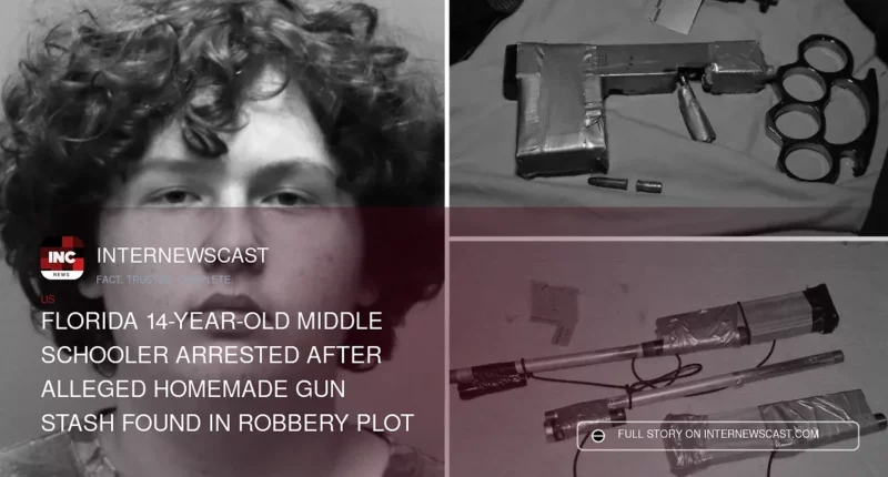 Florida 14-Year-Old Middle Schooler Arrested After Alleged Homemade Gun Stash Found in Robbery Plot - Internewscast Journal