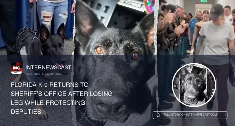 Florida K-9 Returns to Sheriff’s Office After Losing Leg While Protecting Deputies - Internewscast Journal