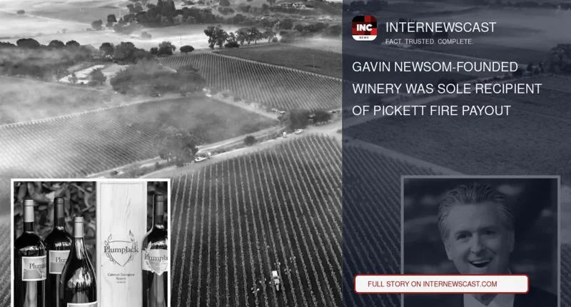 Gavin Newsom-Founded Winery Was Sole Recipient of Pickett Fire Payout - Internewscast Journal