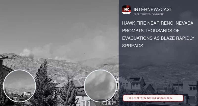 Hawk Fire Near Reno, Nevada Prompts Thousands of Evacuations as Blaze Rapidly Spreads - Internewscast Journal