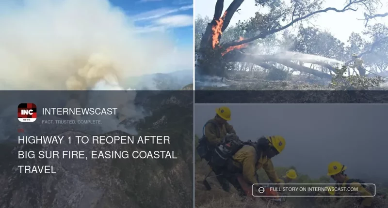 Highway 1 to Reopen After Big Sur Fire, Easing Coastal Travel - Internewscast Journal