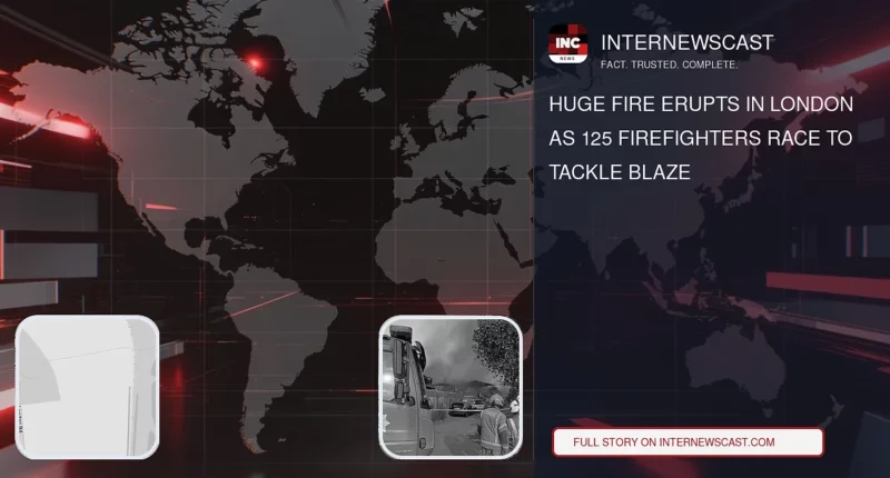 Huge Fire Erupts in London as 125 Firefighters Race to Tackle Blaze - Internewscast Journal