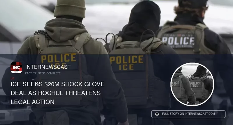 ICE Seeks $20M Shock Glove Deal as Hochul Threatens Legal Action - Internewscast Journal