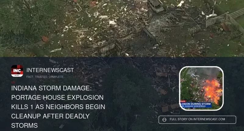 Indiana Storm Damage: Portage House Explosion Kills 1 as Neighbors Begin Cleanup After Deadly Storms - Internewscast Journal