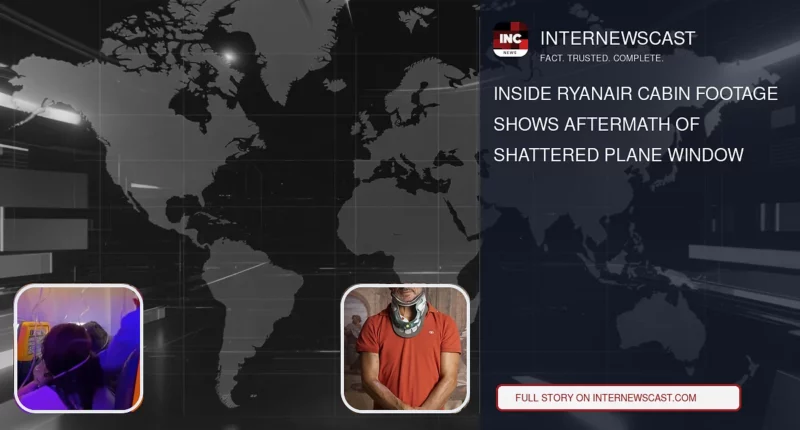 Inside Ryanair Cabin Footage Shows Aftermath of Shattered Plane Window - Internewscast Journal