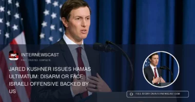 Disarm or Face Israeli Offensive Backed by US - Internewscast Journal