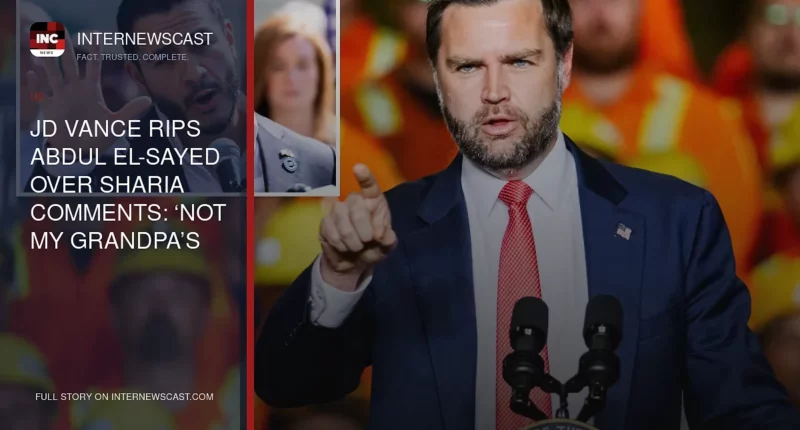 JD Vance Rips Abdul El-Sayed Over Sharia Comments: ‘Not My Grandpa’s Democratic Party’ - Internewscast Journal