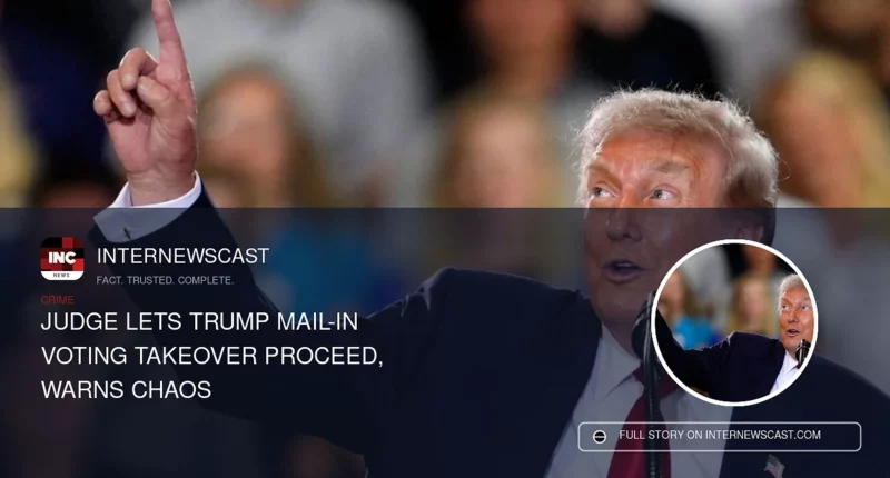 Judge Lets Trump Mail-In Voting Takeover Proceed, Warns Chaos - Internewscast Journal